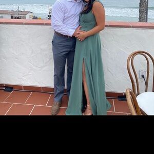 Azazie Eucalyptus Gown